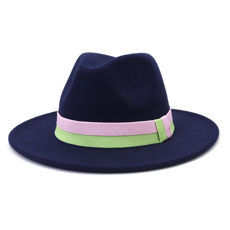 Fedora Hat Wool - Unisex Autumn Winter New Wide Brim