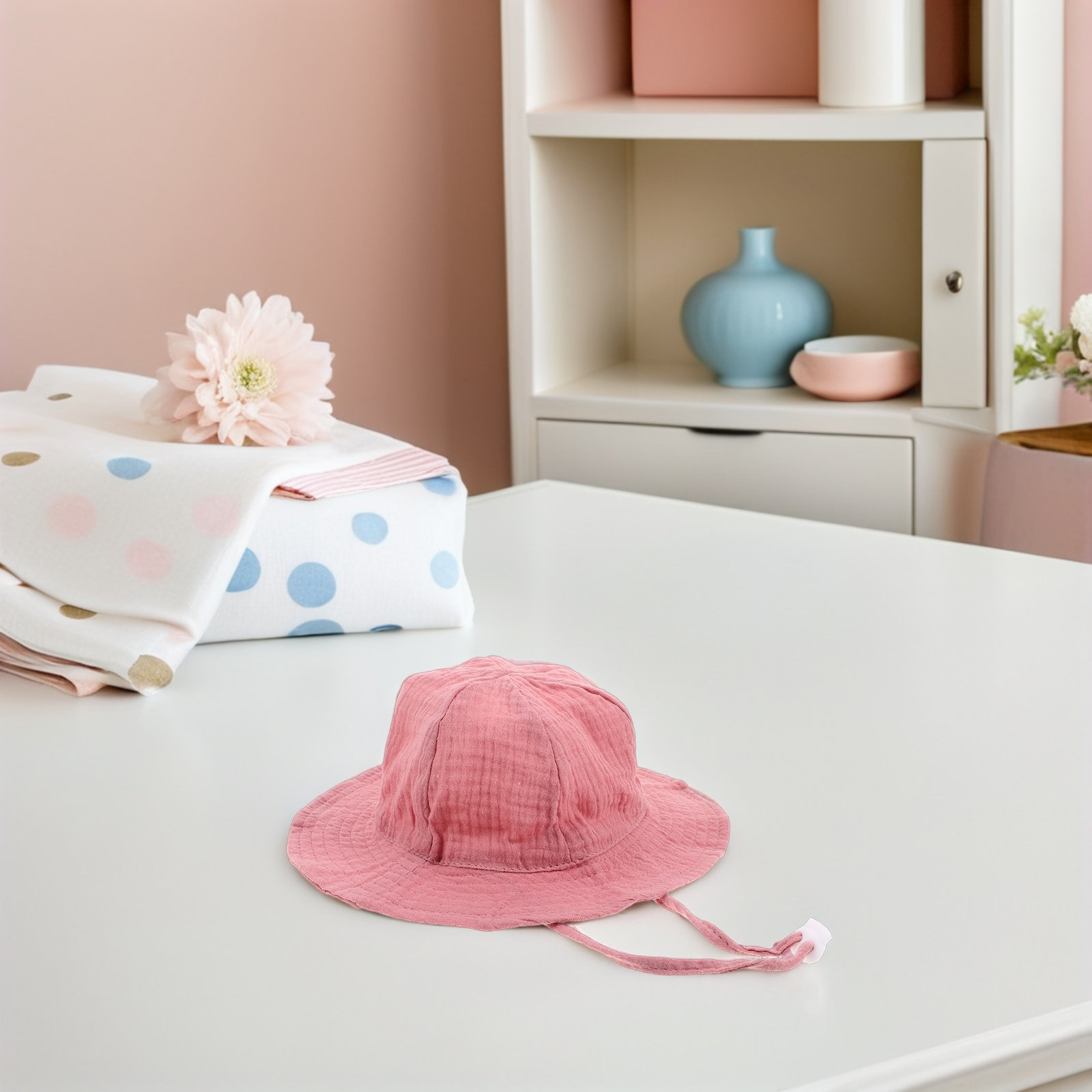 Toddler Sun Hat Cotton Bucket  - Sun Hat Wide Brim 评论和价格