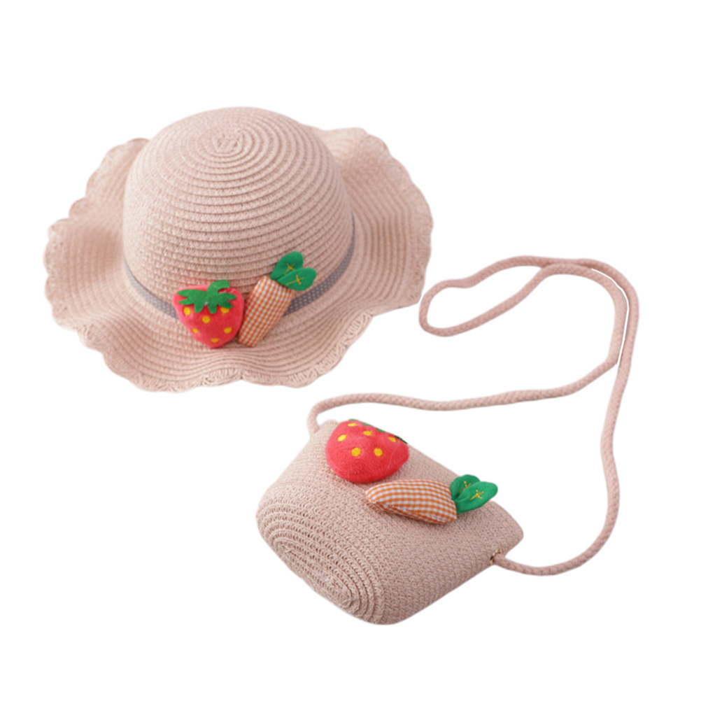 1Set Kids Straw Sun Protection - Sun Hat Wide Brim 评论和价格