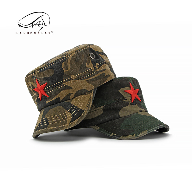 Men's Camouflage Flat Top Base - Dad Hat Cotton 评论和价格