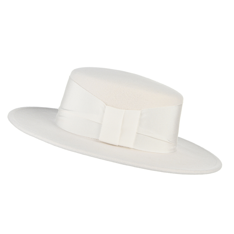 100% Wool White Autumn Winter  - Fedora Hat Wool 评论和价格