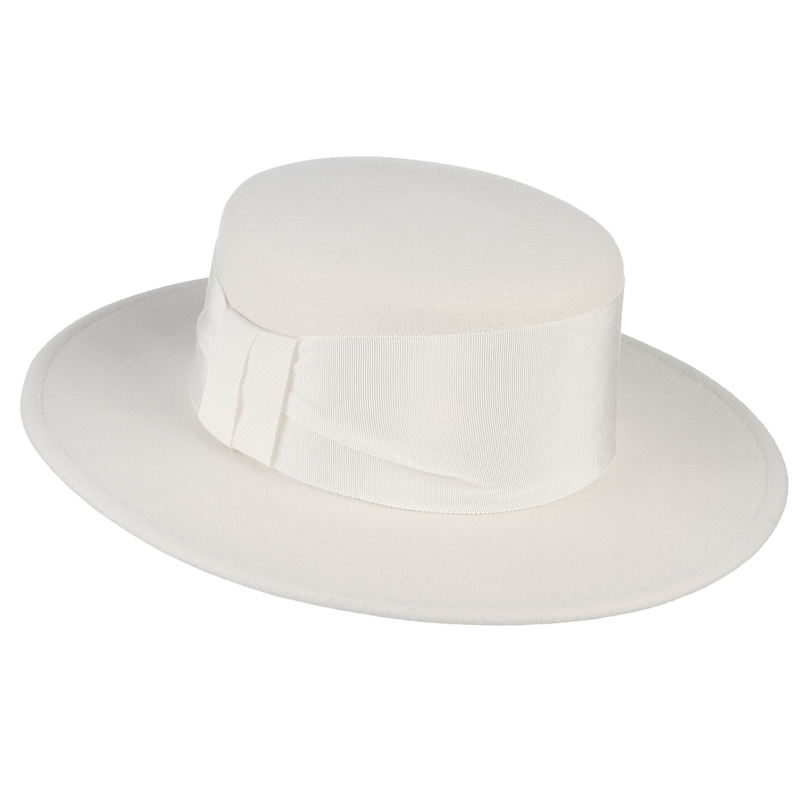 100% Wool White Autumn Winter  - Fedora Hat Wool 评论和价格