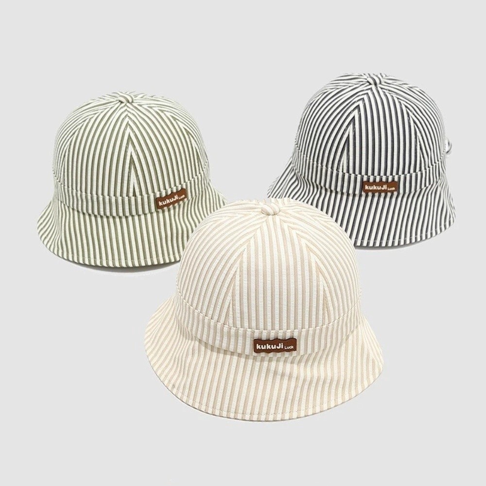 New Striped Baby Bucket Hat Ad - Sun Hat Wide Brim 评论和价格