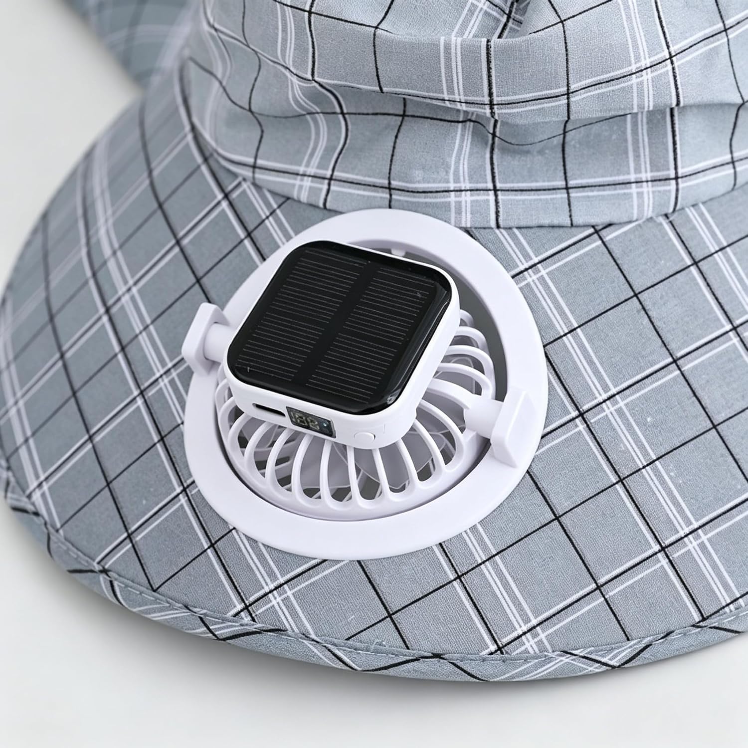 1PC Solar Power Neck Guard Fan - Visor Sun Hat 评论和价格