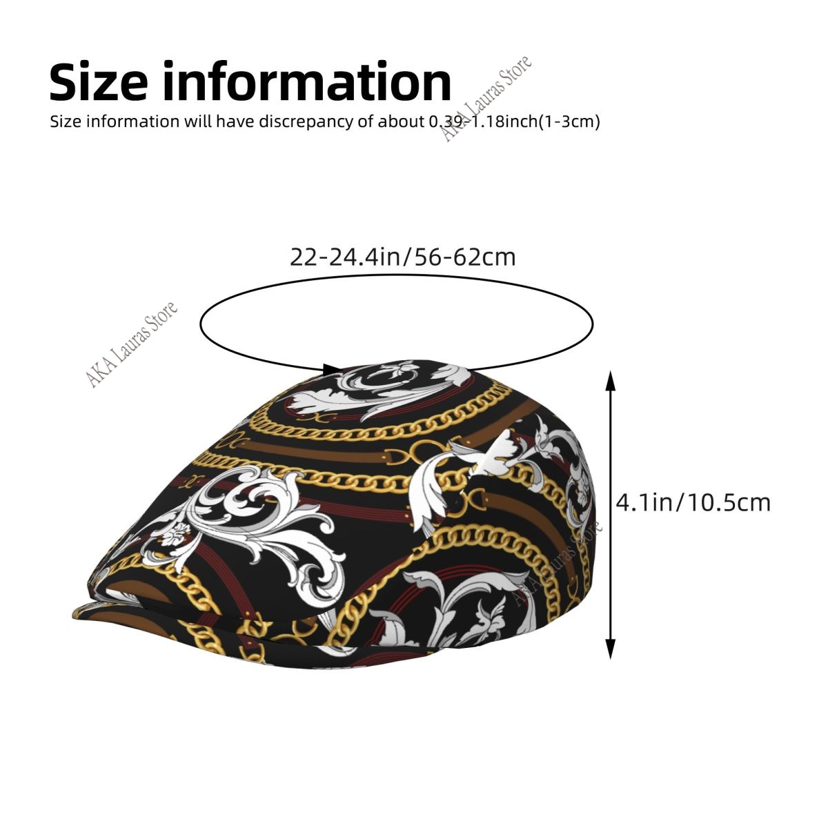 Newsboy Cap Gold Baroque Vinta - Newsboy Cap Ivy 评论和价格
