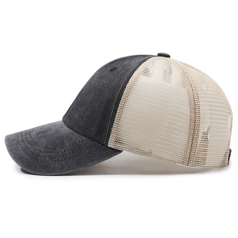 Custom Logo Washed Mesh Cap Br - Visor Sun Hat 评论和价格