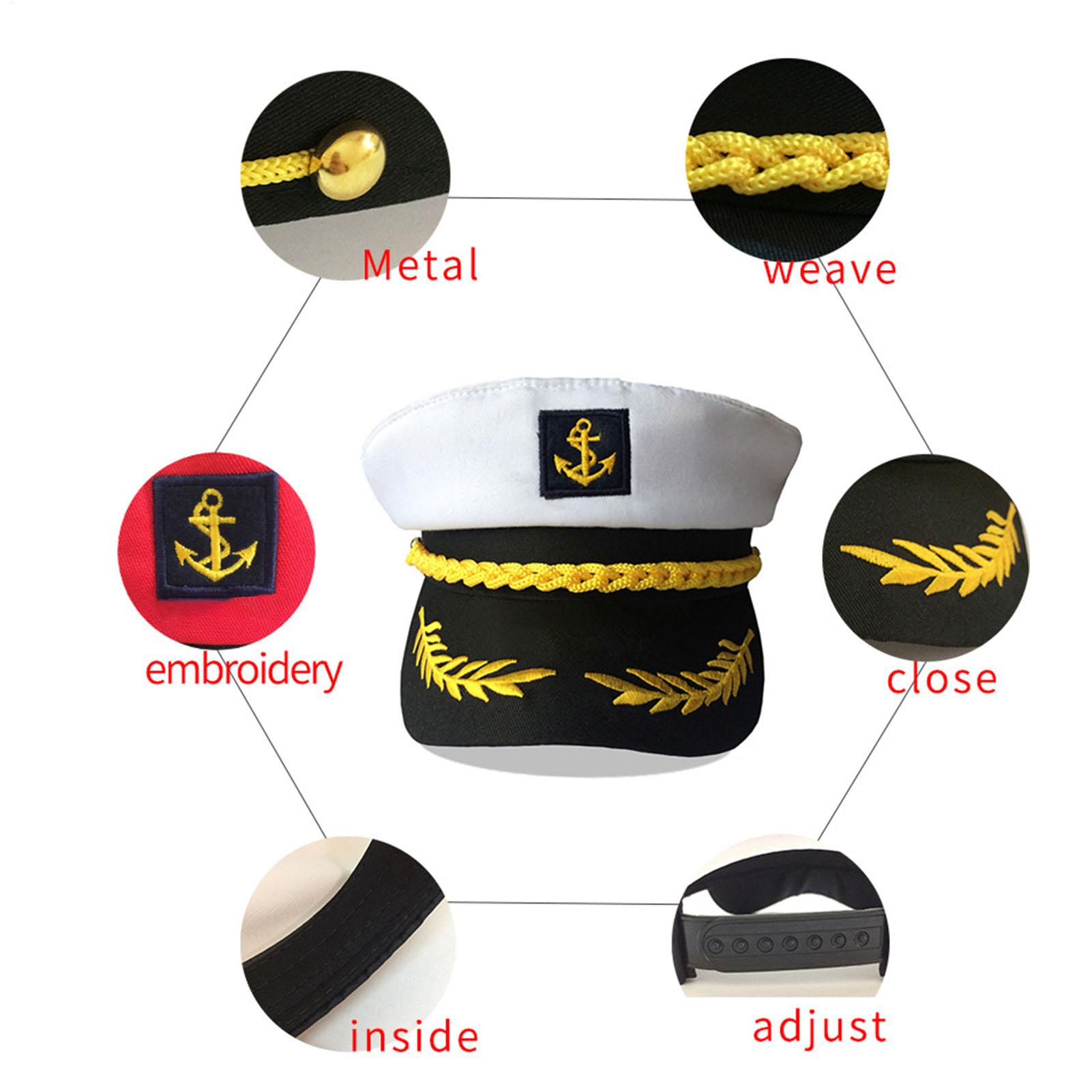 1pc Adult Yacht-Sailor Captain - Snapback Hat Flat 评论和价格