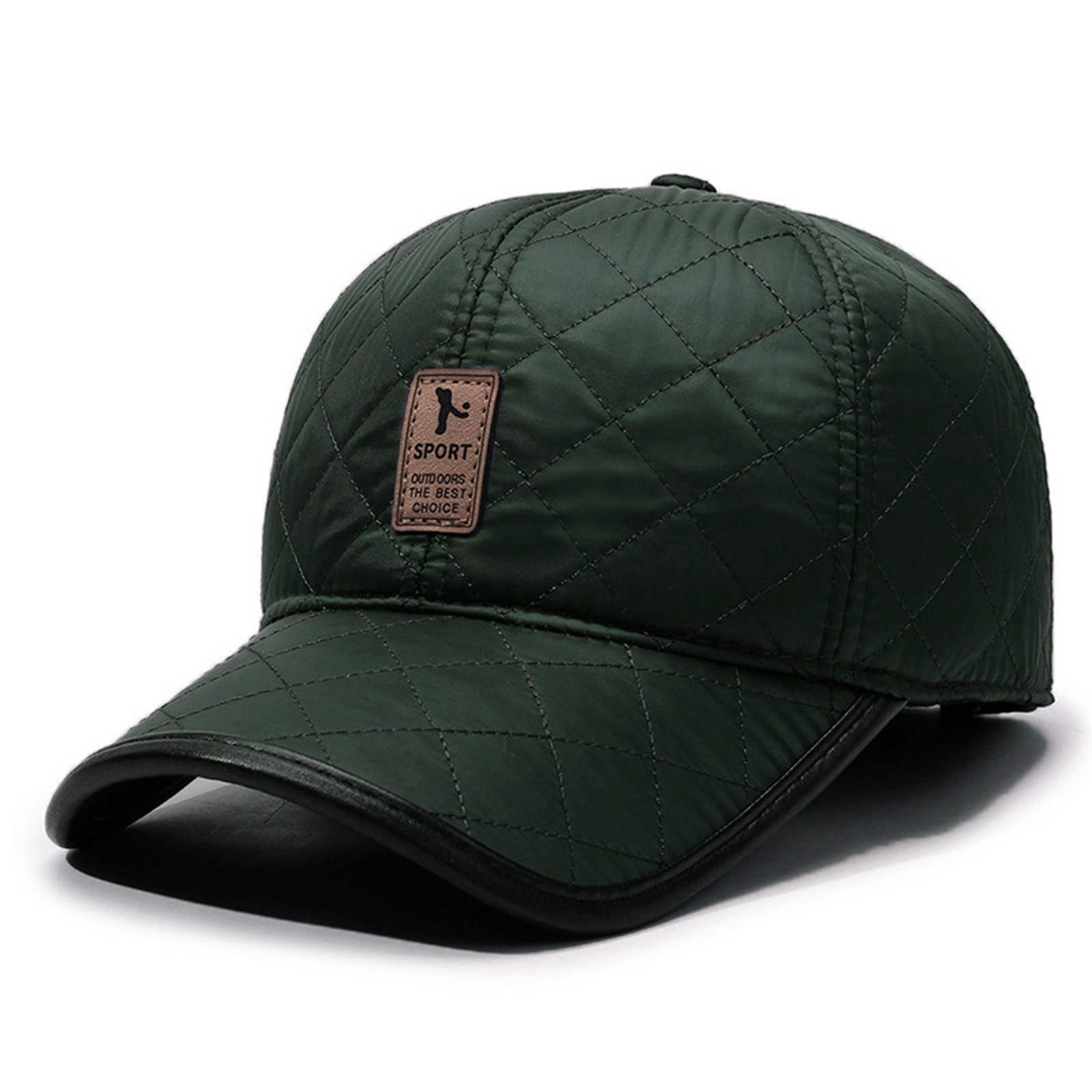Winter Men PU Baseball Cap War - Winter Trapper Hat 评论和价格