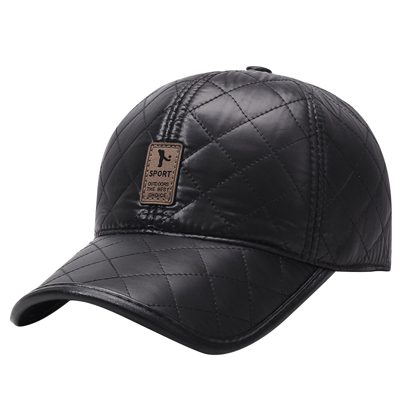 Winter Men PU Baseball Cap War - Winter Trapper Hat 评论和价格
