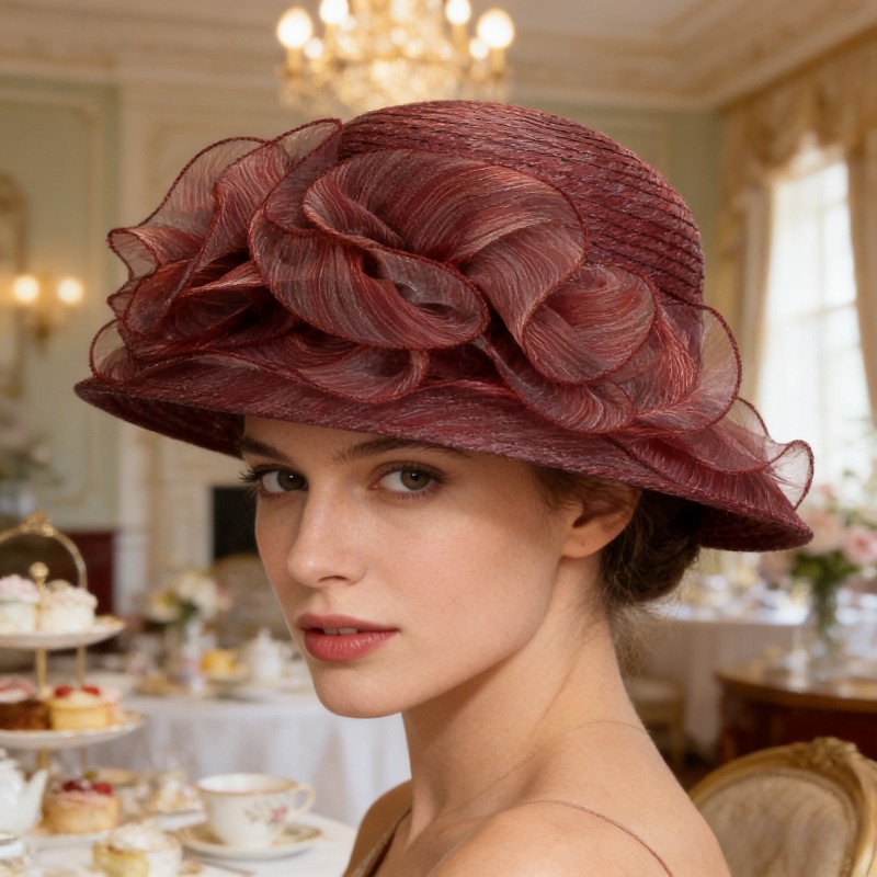 Women's Transparent Gauze Sun  - Sun Hat Wide Brim 评论和价格