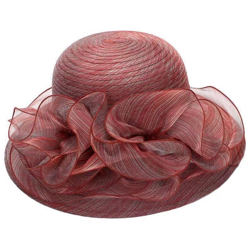Women's Transparent Gauze Sun  - Sun Hat Wide Brim 评论和价格