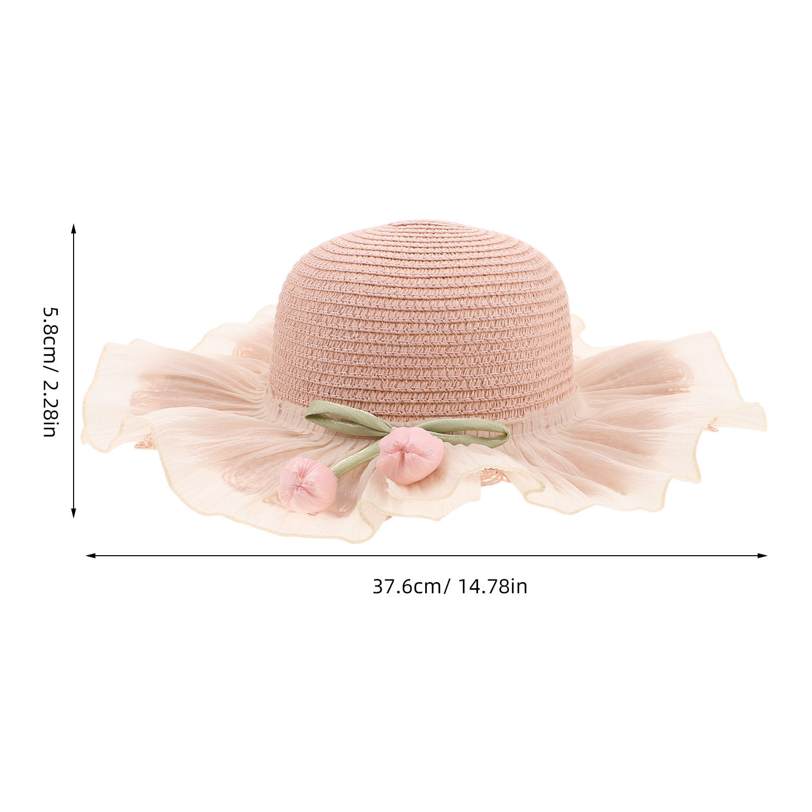 Girl Summer Straw Sun Hat Adju - Sun Hat Wide Brim 评论和价格