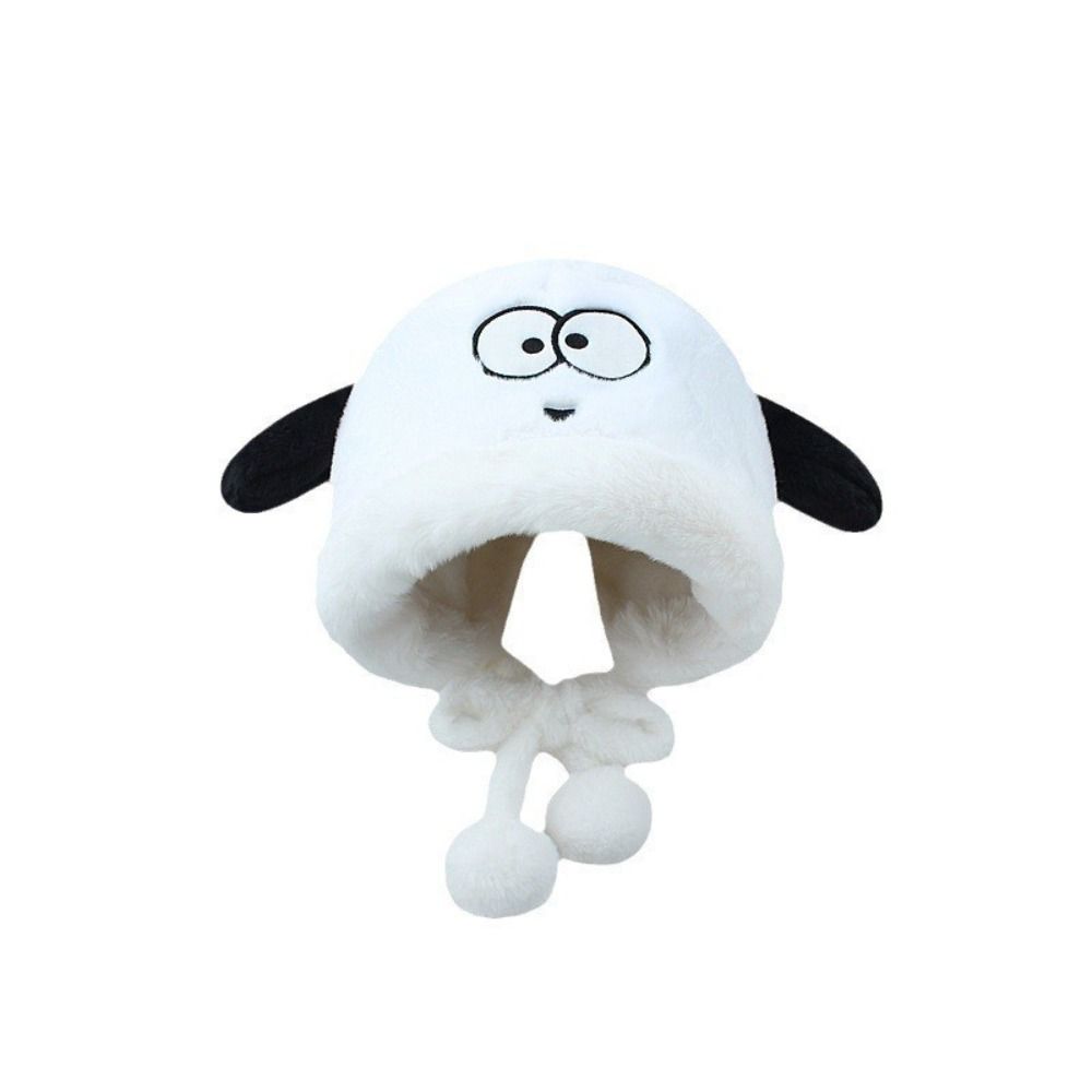 Cartoon Cute Dog Ears Women Wi - Beanie Cuffed Knit 评论和价格