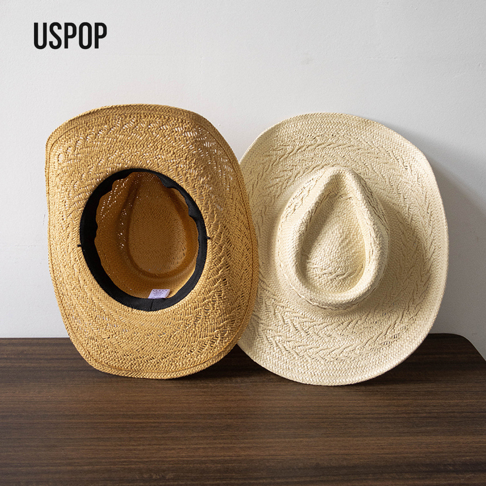 USPOP Women Summer Straw Cowbo - Cowboy Hat Straw 评论和价格