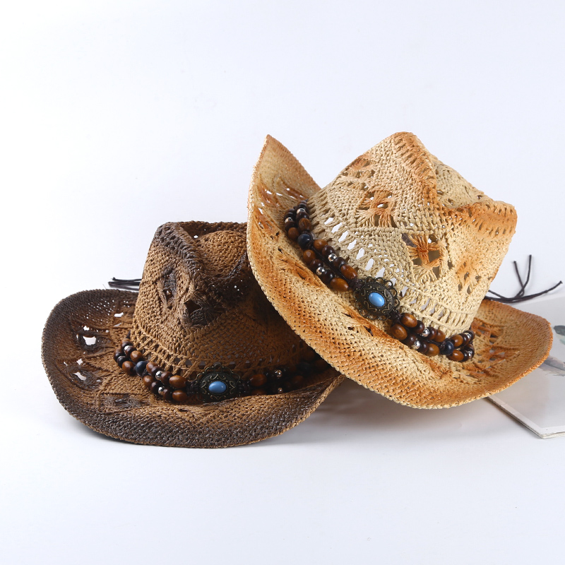 Spanish Retro Cowboy Straw Hat - Cowboy Hat Straw 评论和价格