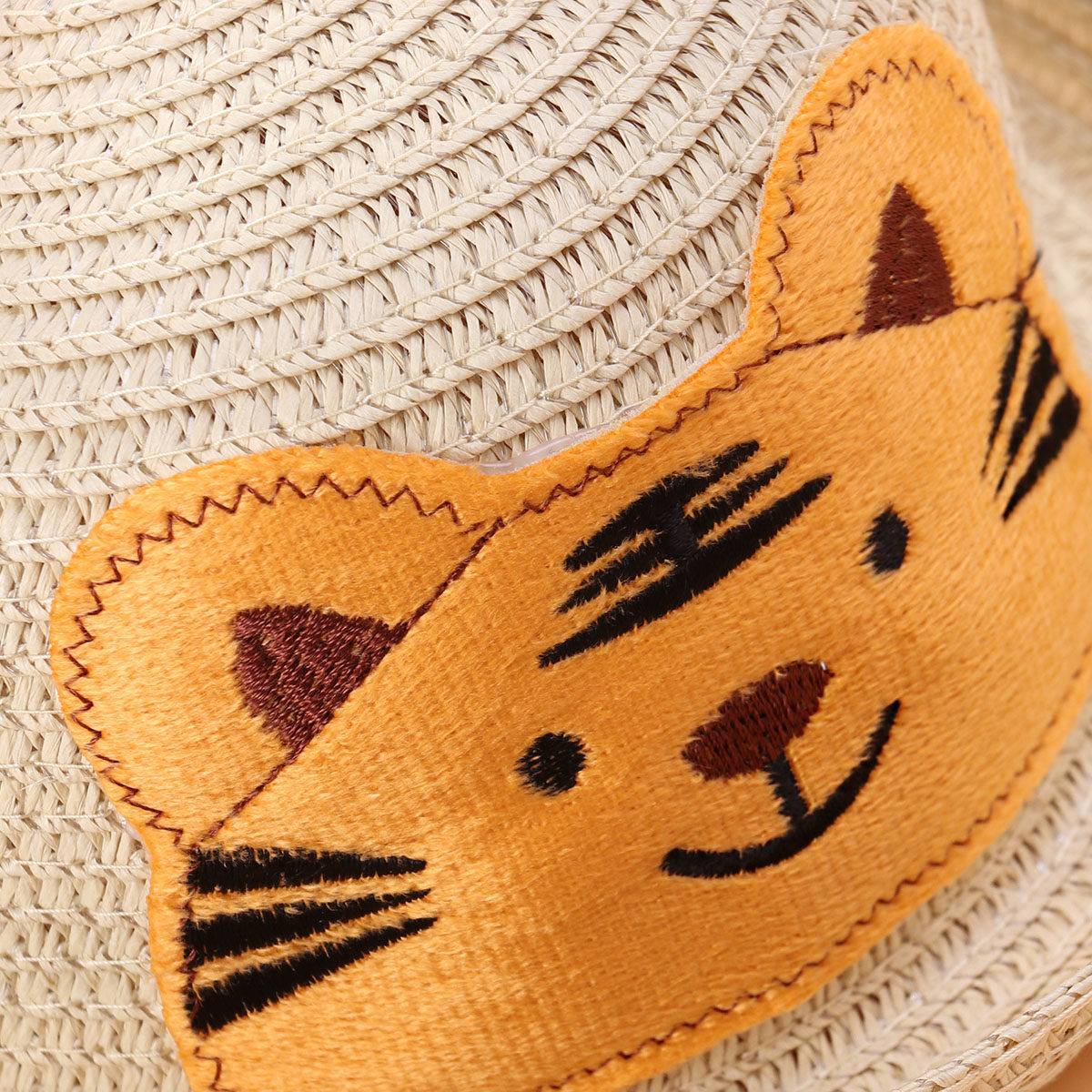 Cartoon Straw Hat Animal Desig - Sun Hat Wide Brim 评论和价格