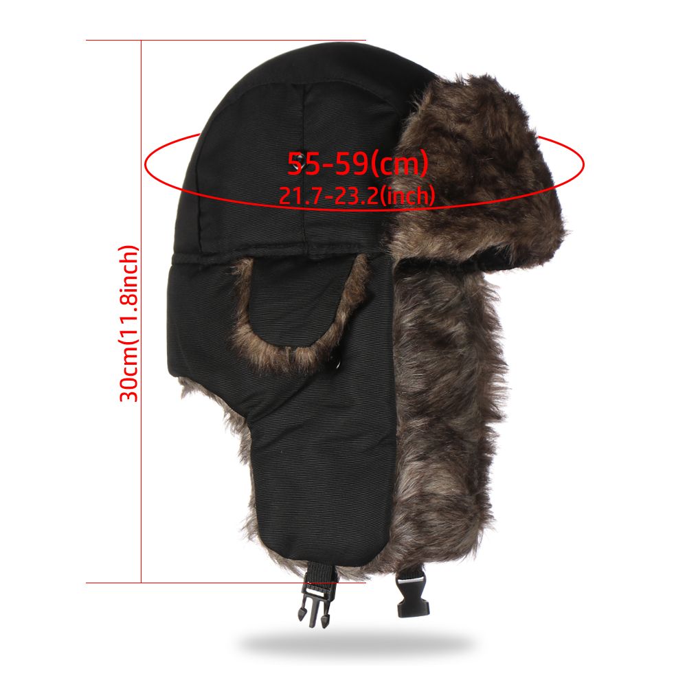 Warm Earflap Trapper Ski Hat W - Trapper Hat Ear Flap 评论和价格