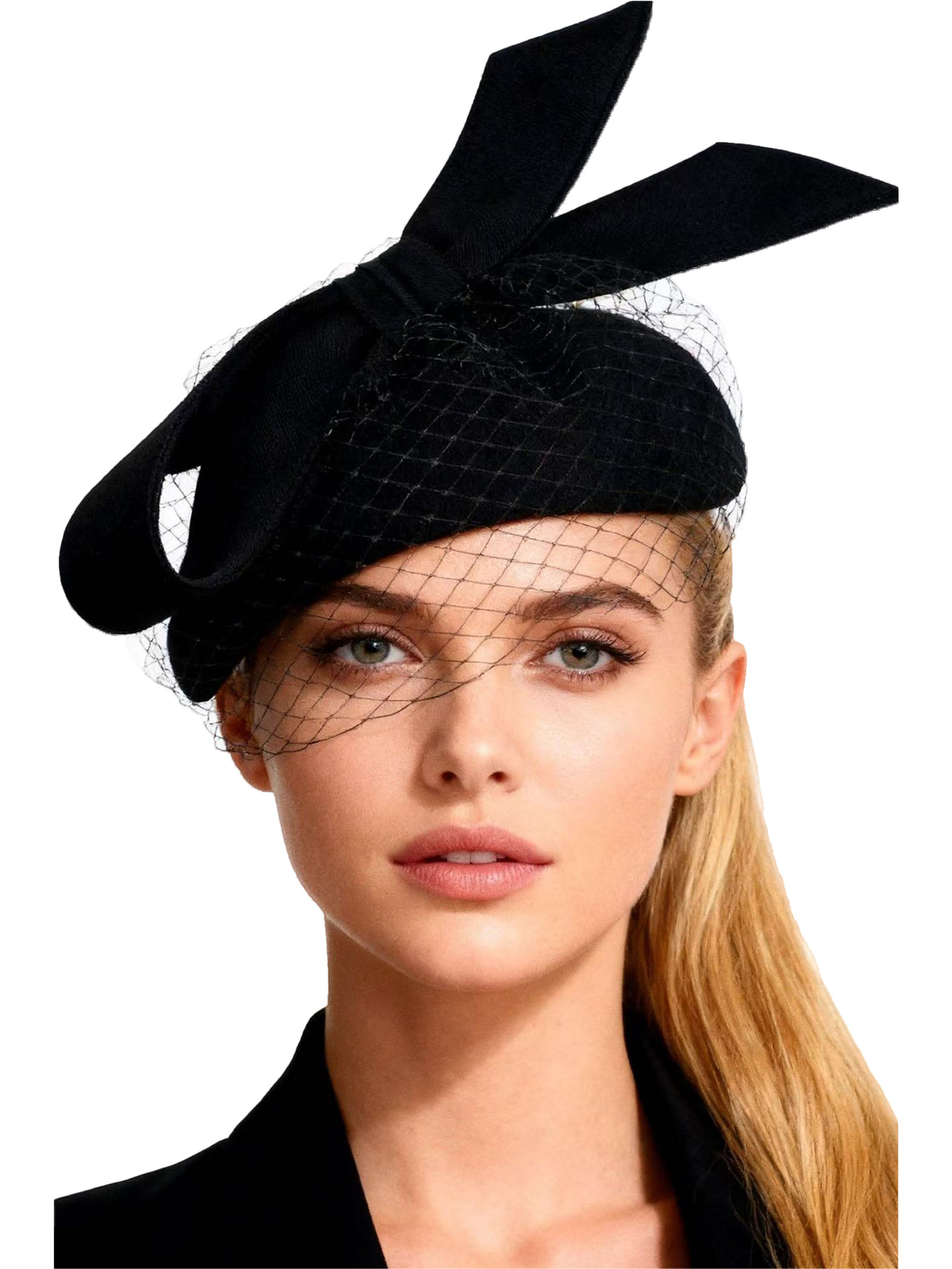 French White Beret Fascinator  - Fedora Hat Wool 评论和价格
