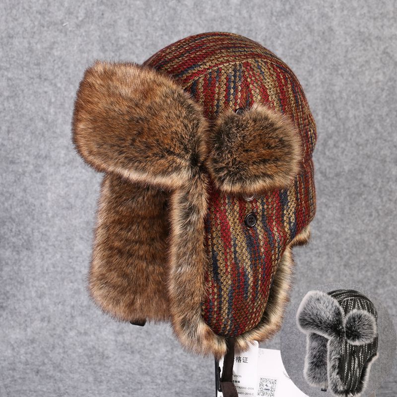 B-8433 Man Bomber Hat Rex Rabb - Trapper Hat Ear Flap 评论和价格