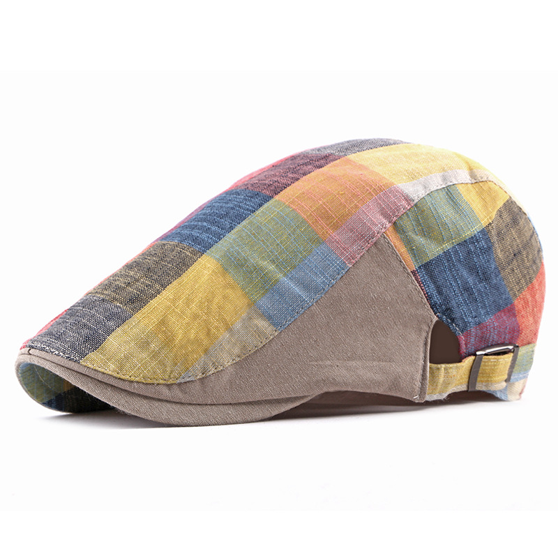 Unisex Cotton Plaid Newsboy Be - Newsboy Cap Ivy 评论和价格