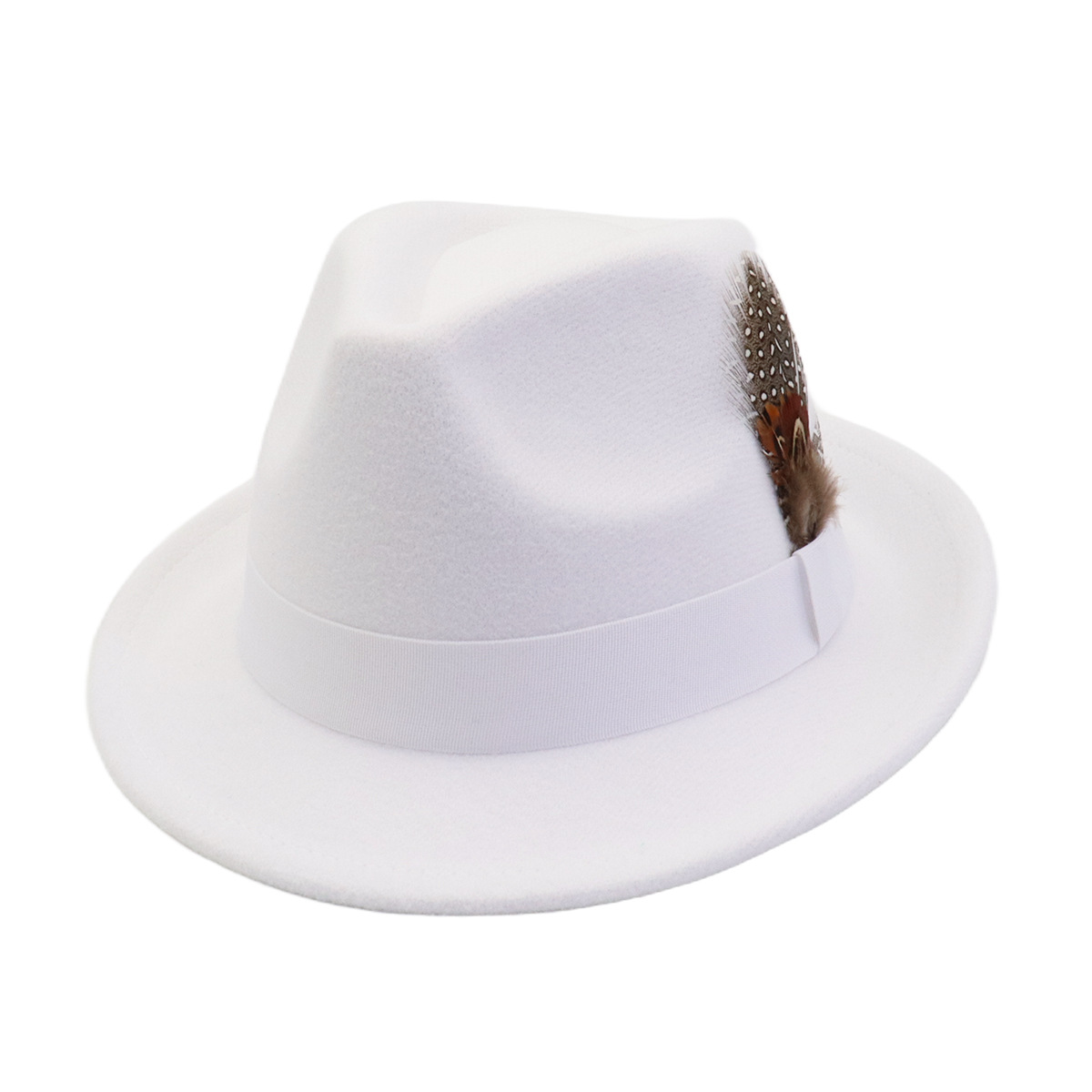 Unisex Autumn Winter Vintage W - Fedora Hat Wool 评论和价格
