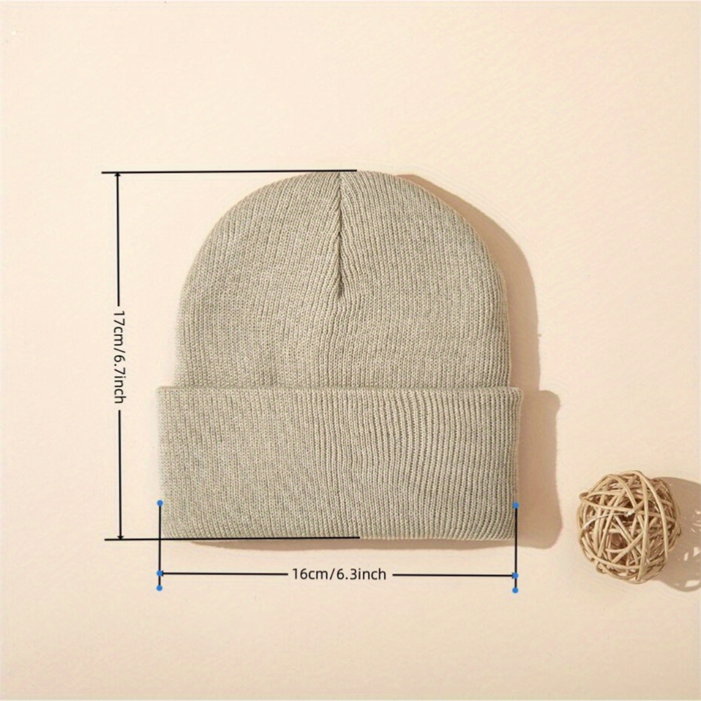 4pcs Baby Hat Knit Cuffed Bean - Beanie Cuffed Knit 评论和价格