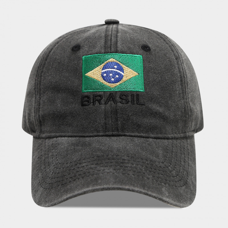 Vintage Brazil Flag BRASIL Let - Dad Hat Cotton 评论和价格